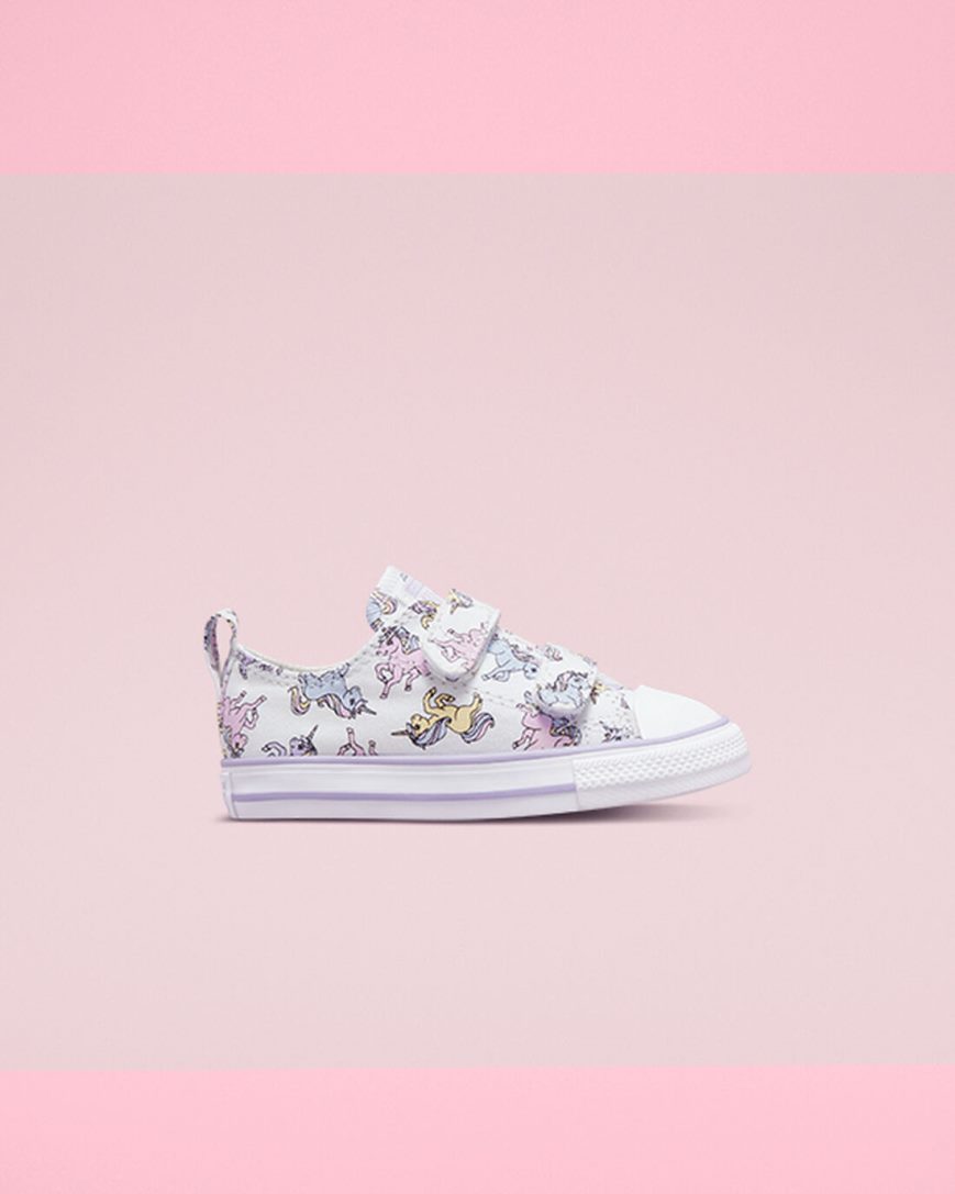 Tenisky Nizke Converse Chuck Taylor All Star Easy-On Unicorns Dievcenske Biele Siva Nachový | SK AO5ZW1